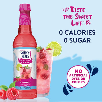 Jordan's Skinny Mixes Sugar Free Raspberry Syrup, 25.4 Fl Oz