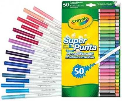 Crayola Super Tips Markers, Washable Markers, Gift, 50 Count-2 Pack