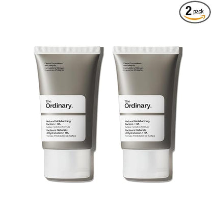The Ordinary Natural Moisturizing Factors + Hyaluronic Acid, Lightweight Hydrator for Skin Barrier Support & Hydration (Pack of 2)