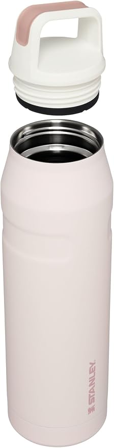 Stanley IceFlow Cap and Carry Water Bottle | Wide Mouth Twist Lid | Lightweight & Leakproof for Travel & Sports | Insulated Stainless Steel | BPA-Free
