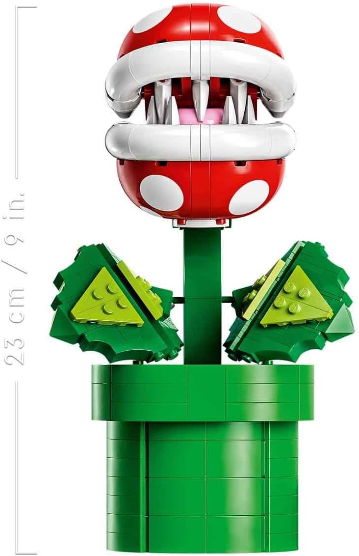 LEGO Super Mario Piranha Plant Building Sets for Adults - Mario Collectible for Men & Women, Ages 18+ Years - Gift for Birthdays - Bedroom, Home Office, or Book Shelf Decor - 71426