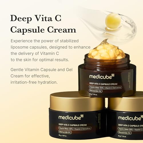 medicube Tone & Firm Moisturizer Duo - Deep Vitamin C & PDRN Capsule Cream