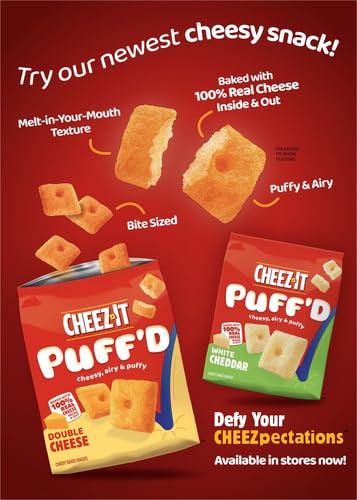 Cheez-It Cheese Crackers, Baked Snack Crackers, Lunch Snacks, Original, 21oz Box (1 Box) (Pack of 2)