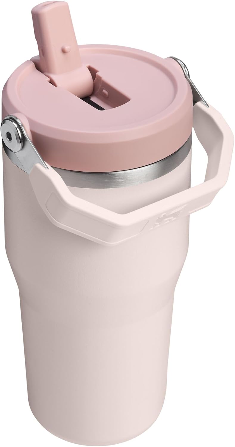 STANLEY IceFlow 2.0 Flip Straw Tumbler, 20 oz, Rose Quartz