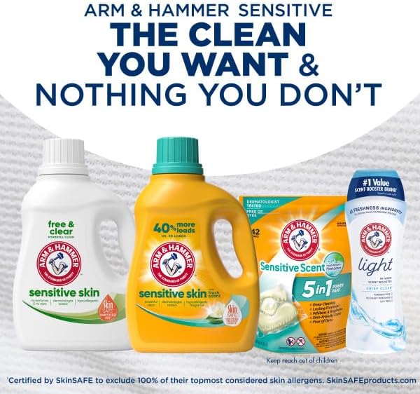 ARM & HAMMER Sensitive Skin Plus Fresh Scent Liquid Laundry Detergent