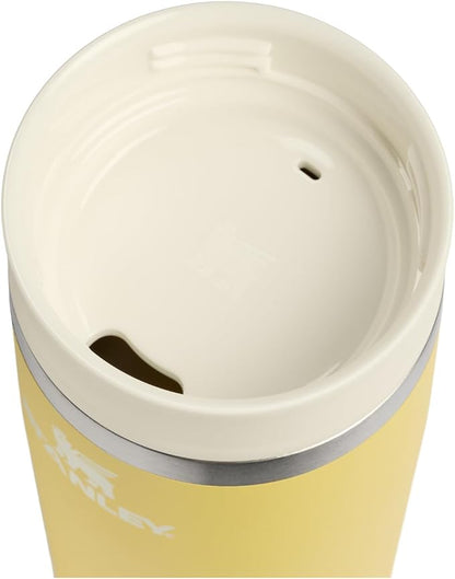 STANLEY Cafe To Go Travel Mug 20 oz | Leakproof Two-Part Drink Through Lid | Tumbler Cup for Coffee, Tea and Drinks | Insulated Stainless Steel Coffee Mug | BPA-Free | Daffodil