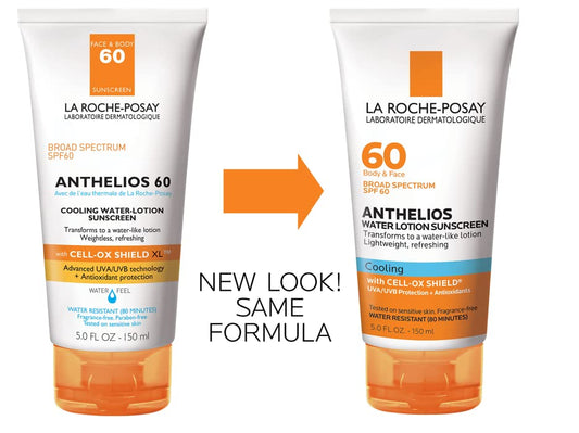 La Roche-Posay Anthelios Cooling Water Lotion, Face & Body Sunscreen SPF 60
