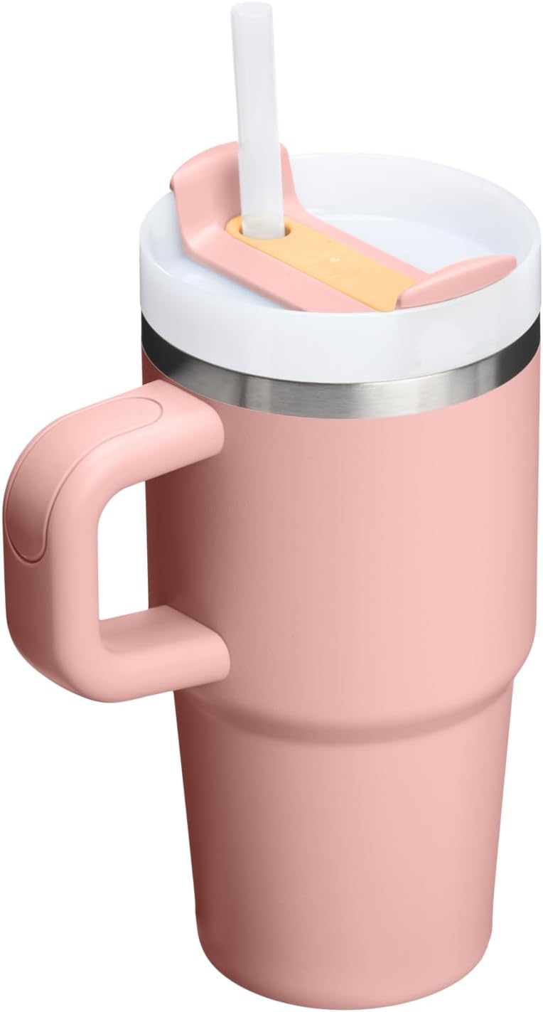 STANLEY Quencher H2.0 Flow State Tumbler, 20 oz, Peach Rose