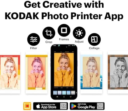 KODAK Dock Plus 4x6 Photo Printer, Smartphone Docking, 4PASS, 130 Sheets