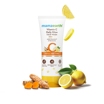 MAMAEARTH Vitamin C Daily Glow Face Wash with Vitamin C & Turmeric 100ml