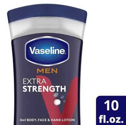 Vaseline Mens Extra Strength Lotion 10 Ounce (295ml) (2 Pack)