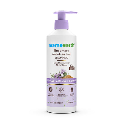 MAMAEARTH Rosemary Shampoo with Rosemary & Methi Dana 13.52 Fl Oz/400ml