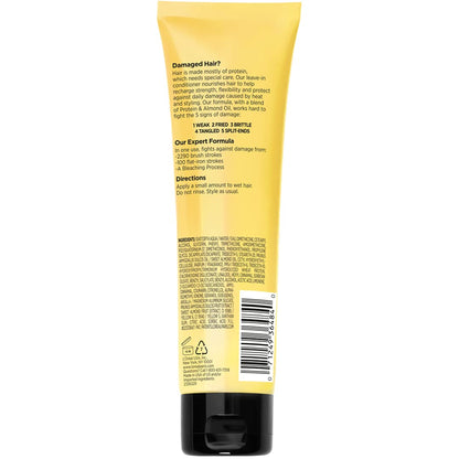 L'Oreal Paris Elvive Total Repair 5 Protein Recharge Leave In Conditioner Treatment and Heat Protectant,5.1 Ounce,(Pack of 2)