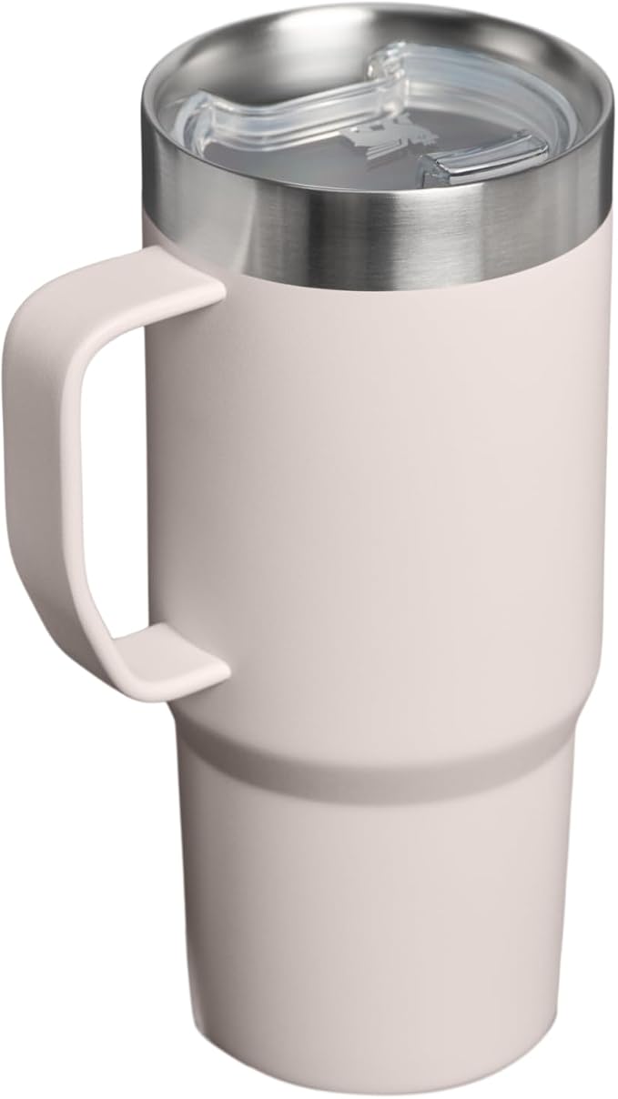 STANLEY The Everyday Suburban Mug | 16 oz | Drink Through Lid | Cup for Coffee, Tea and Drinks | Insulated Stainless Steel Coffee Mug | BPA-Free | Rose Quartz