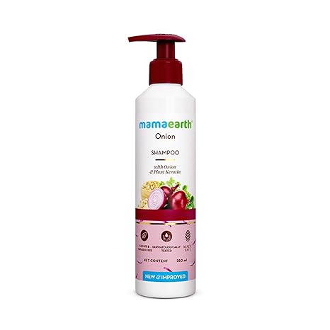 MAMAEARTH Onion Shampoo With Onion & Plant Keratin 8.45 fl oz (250ml)