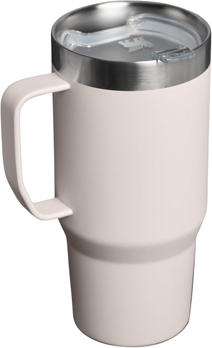 STANLEY The Everyday Suburban Mug | 24 oz | Drink Through Lid | Cup for Coffee, Tea and Drinks | Insulated Stainless Steel Coffee Mug | BPA-Free | Rose Quartz