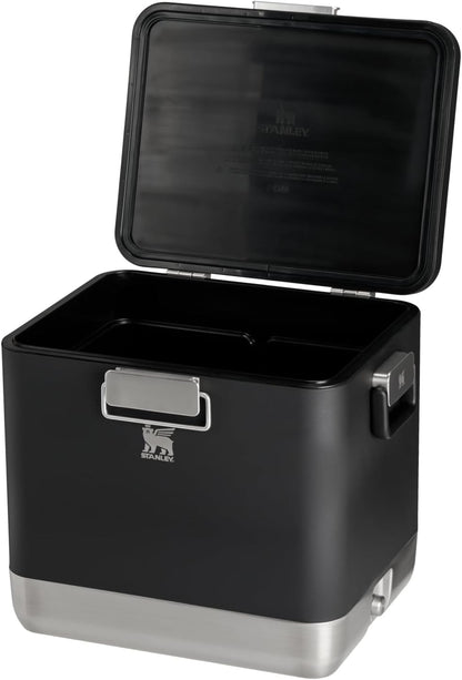 STANLEY Lifted Spirits Stainless Steel Cooler | Vacuum Insulated Hard Cooler | Leakproof VaultSeal Latch | Premium 18/8 Recycled Stainless Steel | BPA-Free