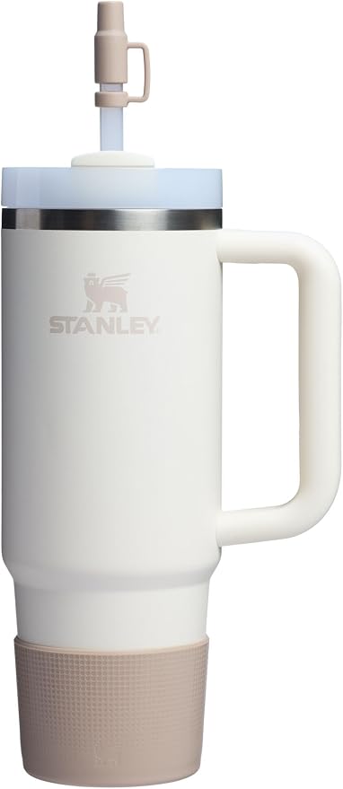Stanley Quencher Boot and Straw Cover Cap | Anti-Slip Silicone Protector for Tumbler with Handle | Accessory Set for Stainless Steel Drinking Cup | BPA-Free