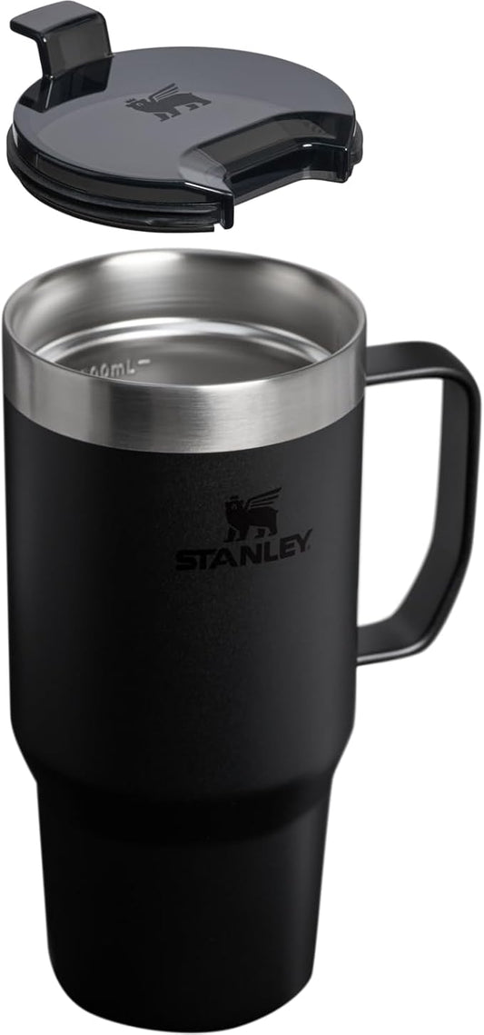 STANLEY The Everyday Suburban Mug | 24 oz | Drink Through Lid | Cup for Coffee, Tea and Drinks | Insulated Stainless Steel Coffee Mug | BPA-Free | Black 2.0