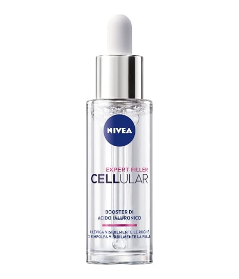 NIVEA Cellular Expert Filler Hyaluronic Replumping Serum – Lightweight Hydrating Facial Serum with Pure Micro-Hyaluronic Acid & Glycerin for Smooth, Radiant, Healthy-Looking Skin, 30 ml