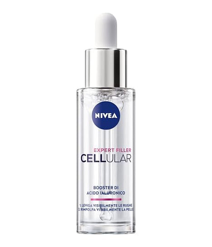 NIVEA Cellular Expert Filler Hyaluronic Replumping Serum – Lightweight Hydrating Facial Serum with Pure Micro-Hyaluronic Acid & Glycerin for Smooth, Radiant, Healthy-Looking Skin, 30 ml