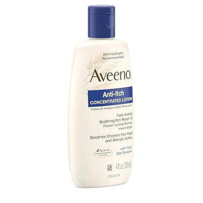 Aveeno, Anti-Itch Concentrated Lotion, 4 fl oz- Pack of 2