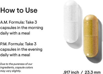 THORNE - Day & Night Wellness Bundle - Multi-Vitamin Elite + Advanced DHA - 30 Servings
