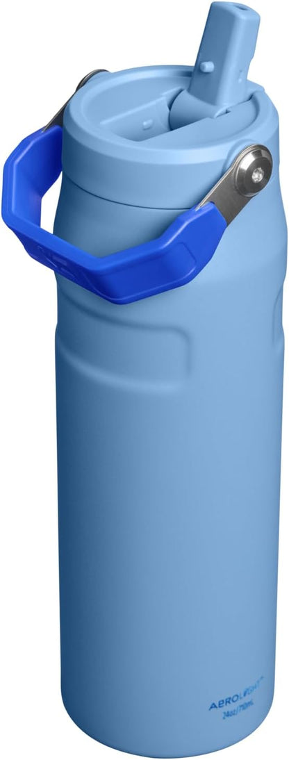 STANLEY IceFlow Flip Straw 2.0 Bottle, 24 oz, Blue Sky
