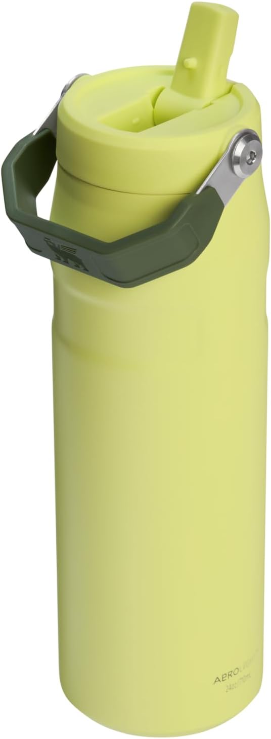 STANLEY IceFlow Flip Straw 2.0 Bottle, 24 oz, Prickly Pear