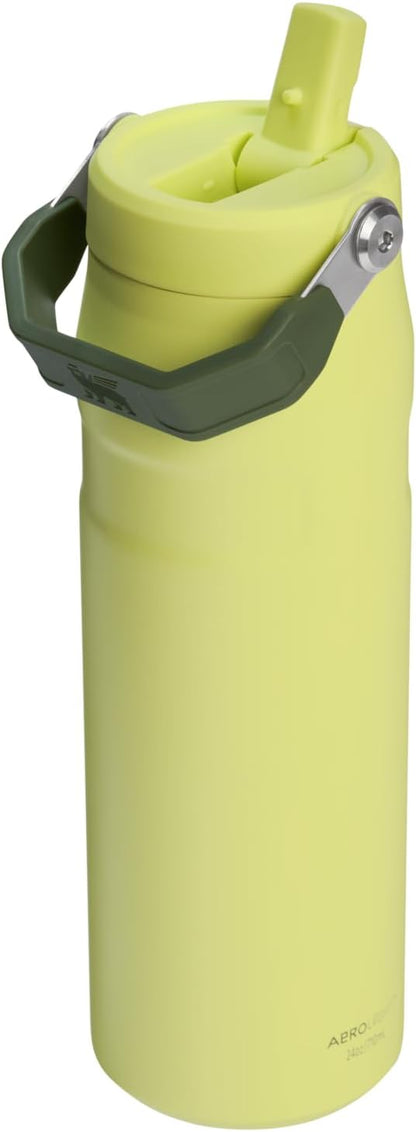 STANLEY IceFlow Flip Straw 2.0 Bottle, 24 oz, Prickly Pear