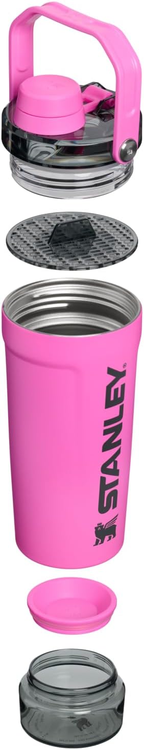 STANLEY Vitalize Shaker Bottle, 20 oz, Hot Pink