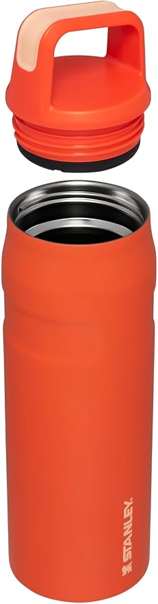 Stanley IceFlow Cap and Carry Water Bottle | Wide Mouth Twist Lid | Lightweight & Leakproof for Travel & Sports | Insulated Stainless Steel | BPA-Free