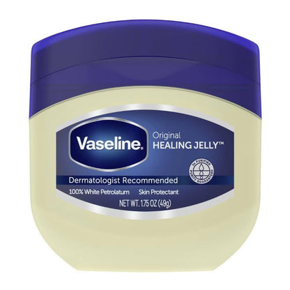 Vaseline Healing Jelly For Dry Skin and Eczema Relief Original 100% Pure Petroleum Jelly 1.75 Ounce (Pack of 10)