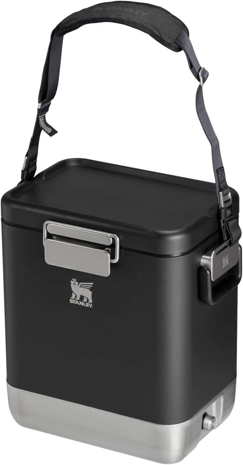 STANLEY Lifted Spirits Stainless Steel Cooler | Vacuum Insulated Hard Cooler | Leakproof VaultSeal Latch | Premium 18/8 Recycled Stainless Steel | BPA-Free