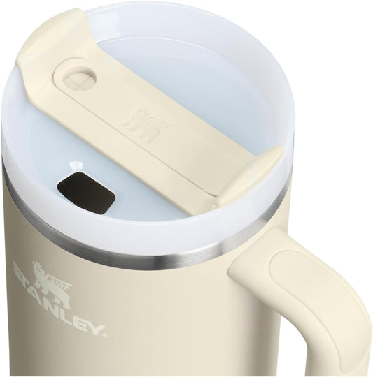 STANLEY Quencher H2.0 Flow State Tumbler, 40 oz, Toasted Almond