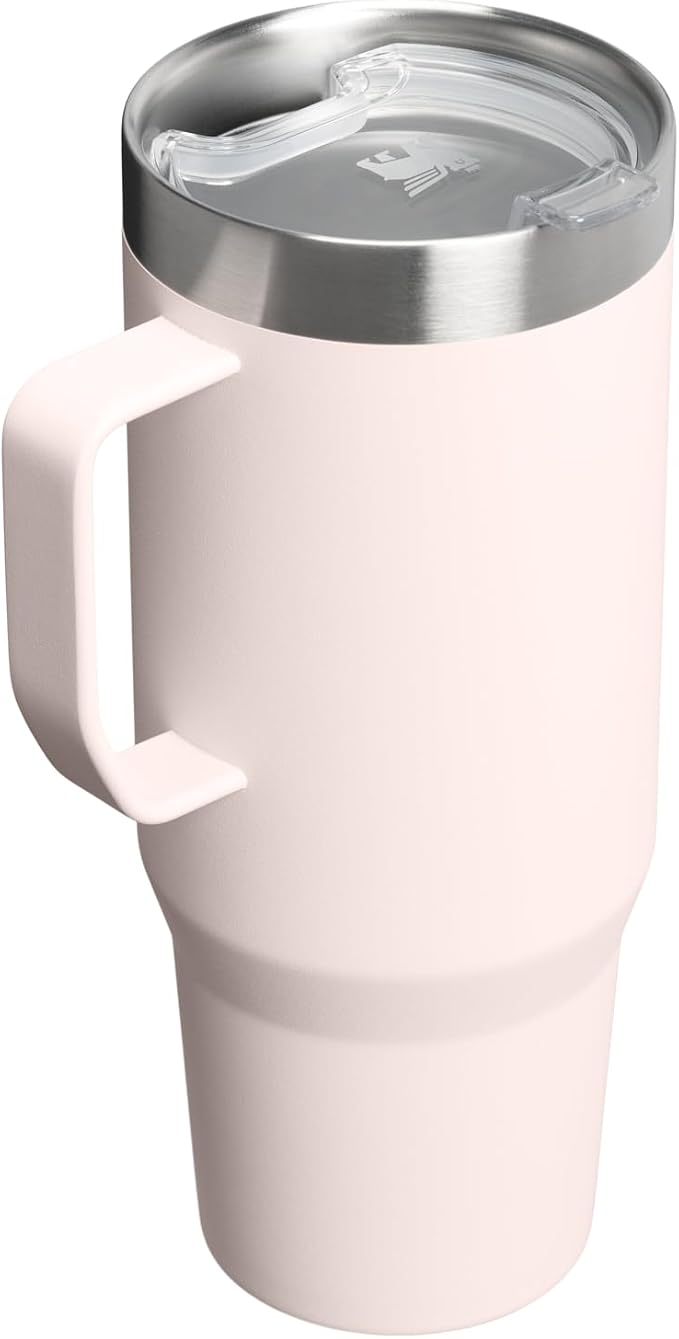 STANLEY The Everyday Suburban Mug | 30 oz | Drink Through Lid | Cup for Coffee, Tea and Drinks | Insulated Stainless Steel Coffee Mug | BPA-Free | Rose Quartz