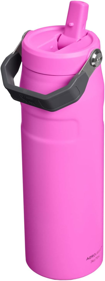 STANLEY IceFlow Flip Straw 2.0 Bottle, 24 oz, Hot Pink
