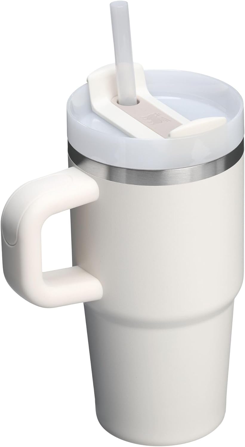 STANLEY Quencher H2.0 Flow State Tumbler, 20 oz, Cream 2.0