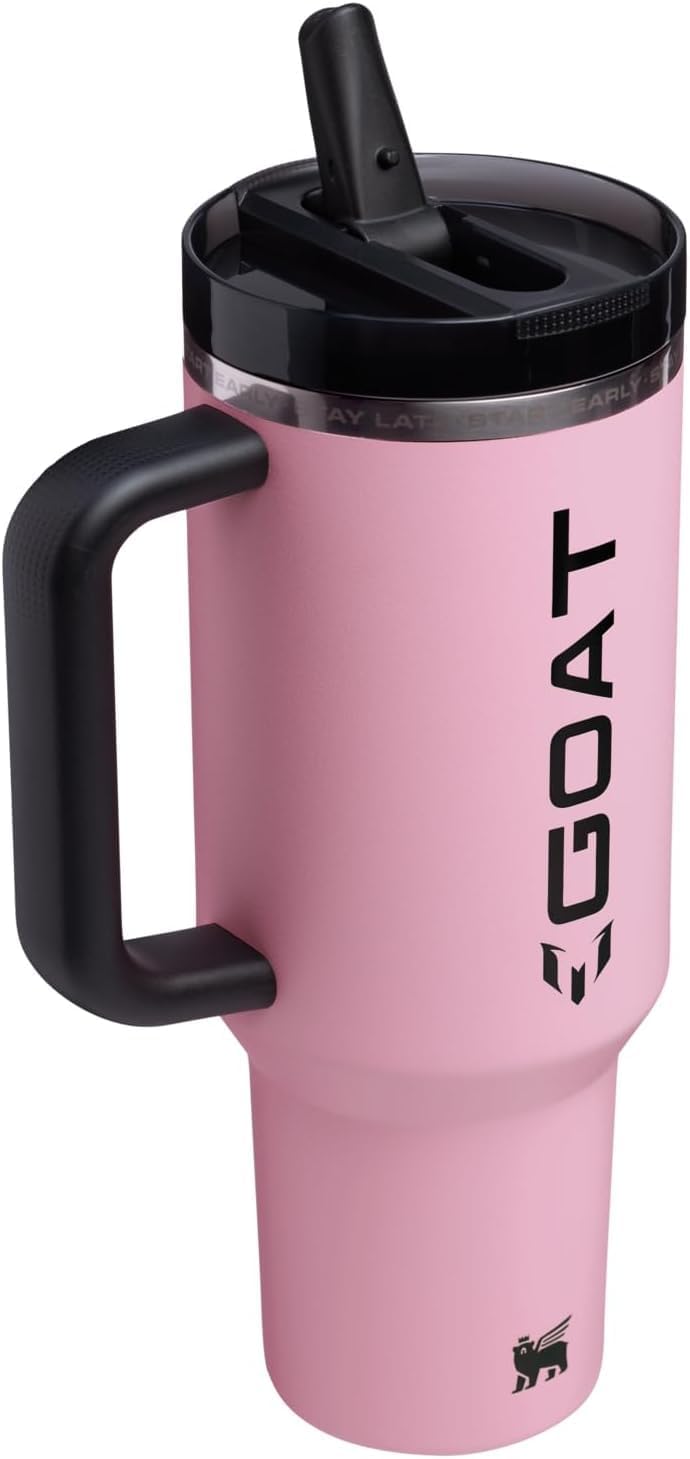 STANLEY Quencher ProTour Flipstraw Tumbler, 40 oz, Messi GOAT Pink