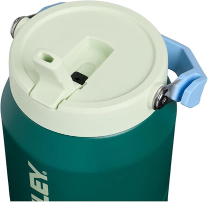 STANLEY IceFlow Flip Straw 2.0 Jug, 64 oz, Emerald Honeydew