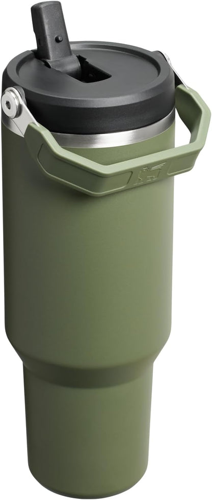 STANLEY IceFlow 2.0 Flip Straw Tumbler, 40 oz, Dried Pine