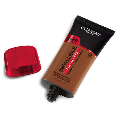 L'Oreal Paris Cosmetics Makeup Infallible Pro-Matte Liquid Longwear Foundation, Cocoa, 1 fl oz (Pack of 2)