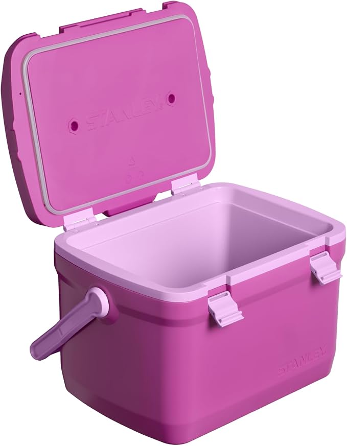 Stanley Adventure Outdoor Cooler 16 qt | Heavy Duty Outdoor Camping Cooler with Easy Carry Top Handle | BPA-Free | Dark Blossom