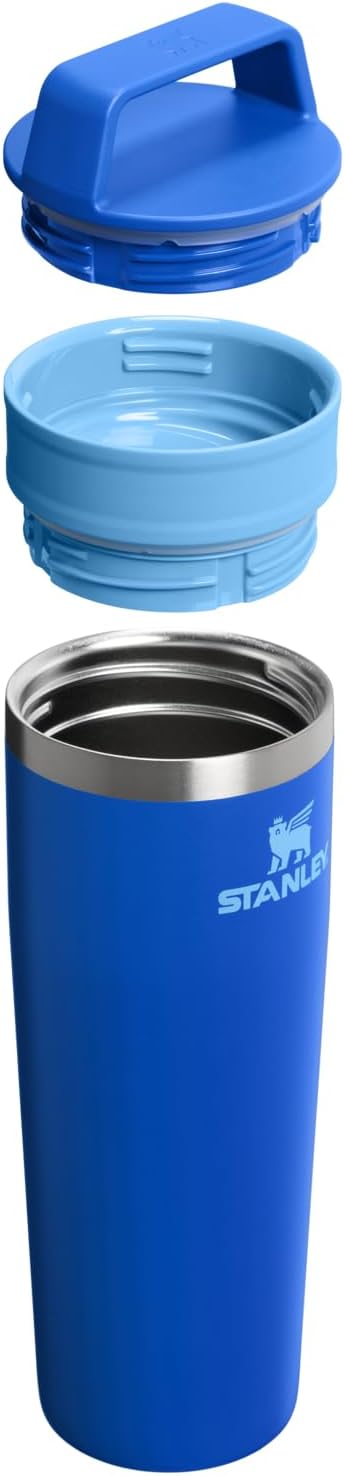 STANLEY Cafe To Go Travel Mug 20 oz | Leakproof Two-Part Drink Through Lid | Tumbler Cup for Coffee, Tea and Drinks | Insulated Stainless Steel Coffee Mug | BPA-Free | Cobalt