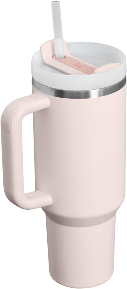 STANLEY Quencher H2.0 Flow State Tumbler, 40 oz, Rose Quartz 2.0