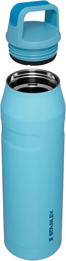 Stanley IceFlow Cap and Carry Water Bottle | Wide Mouth Twist Lid | Lightweight & Leakproof for Travel & Sports | Insulated Stainless Steel | BPA-Free
