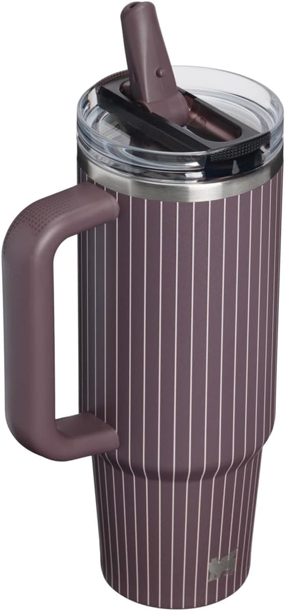 STANLEY Quencher ProTour Flipstraw Tumbler, 30 oz, Fig Pinstripe