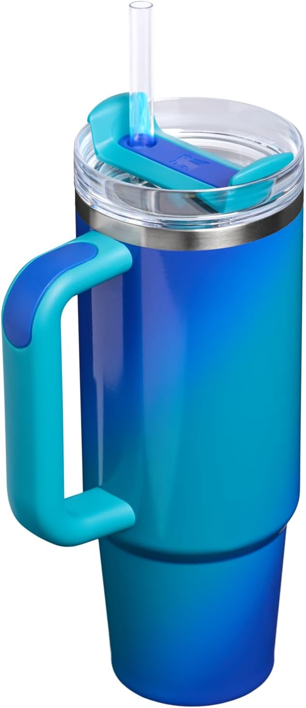 STANLEY Quencher H2.0 Flow State Tumbler, 30 oz, Sea Glass Aura