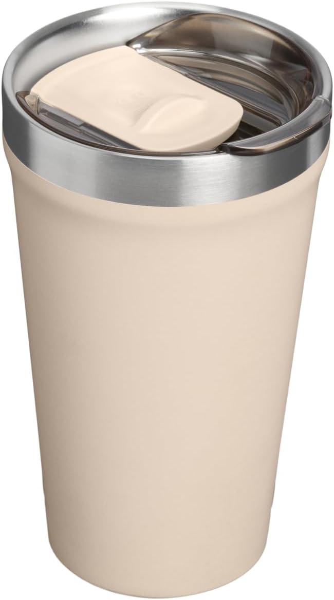 STANLEY Everyday Tumbler 16 oz | Press Fit Drink Through Lid | Beverage, Coffee, and Cocktail Cup | Insulated Stainless Steel Wine Glass | BPA-Free | Champagne