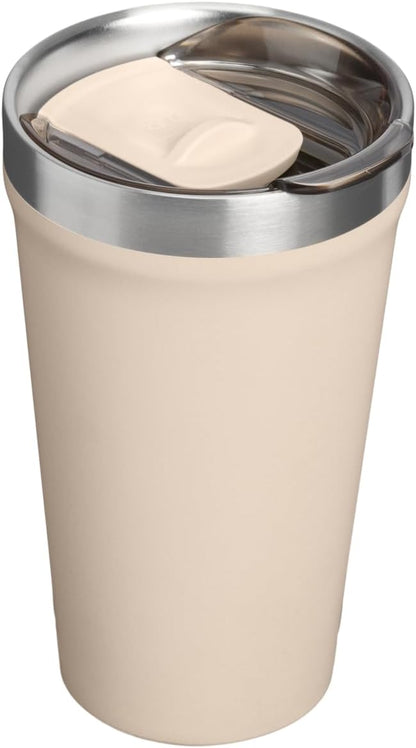 STANLEY Everyday Tumbler 16 oz | Press Fit Drink Through Lid | Beverage, Coffee, and Cocktail Cup | Insulated Stainless Steel Wine Glass | BPA-Free | Champagne